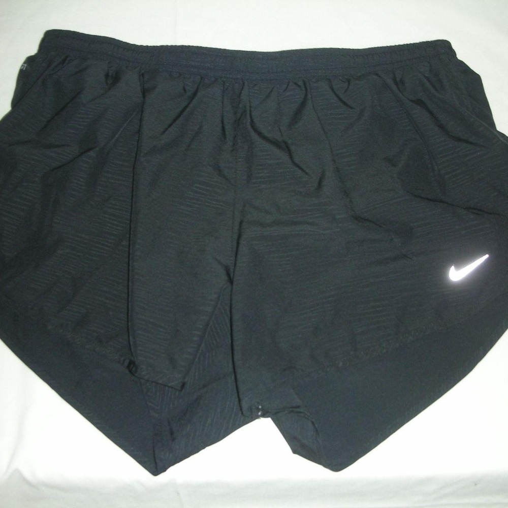 Nike Dri-FIT Running Shorts Bundle of 2 Black Size Large  Lined Athletic Gym